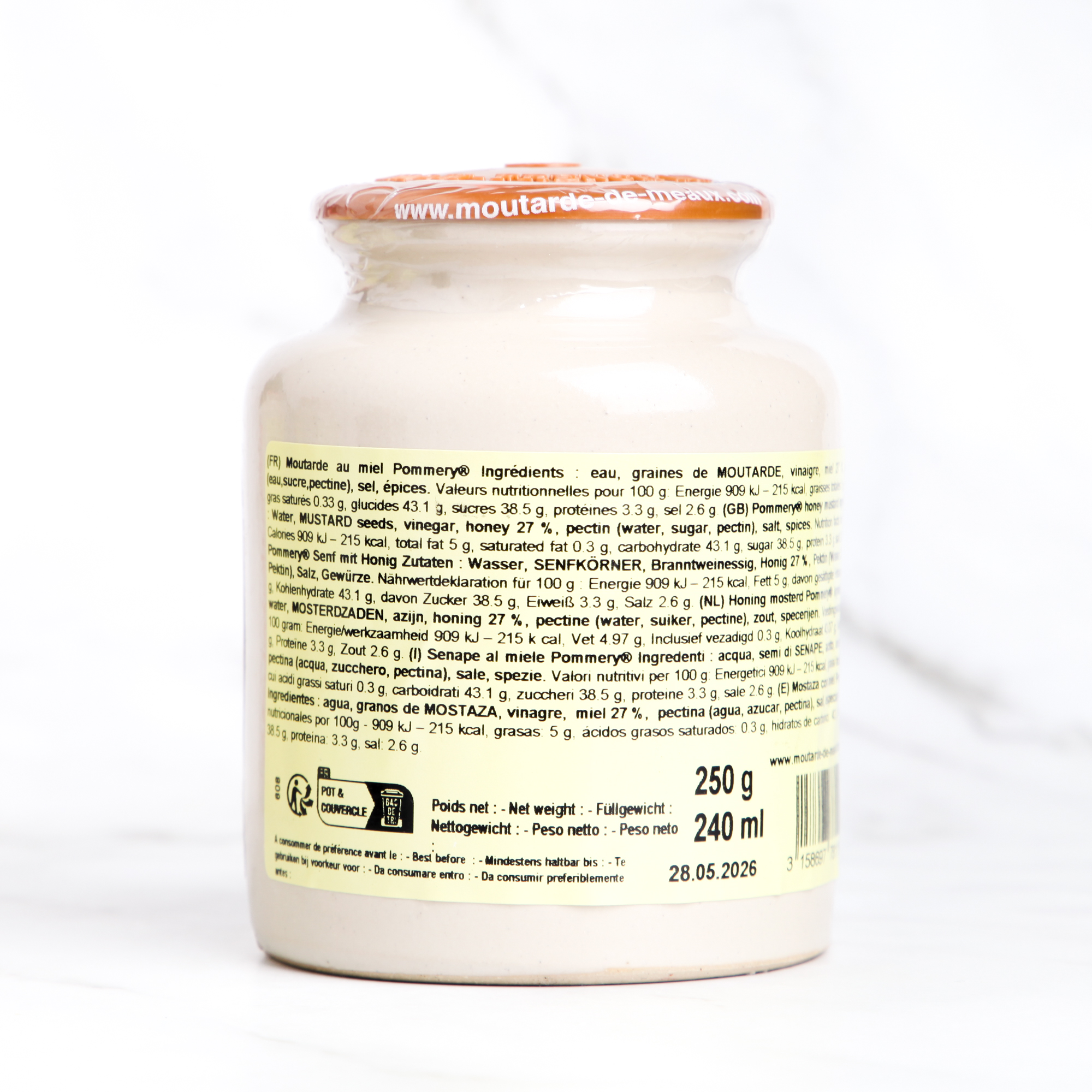 Honey Mustard - Moutarde de Meaux Pommery